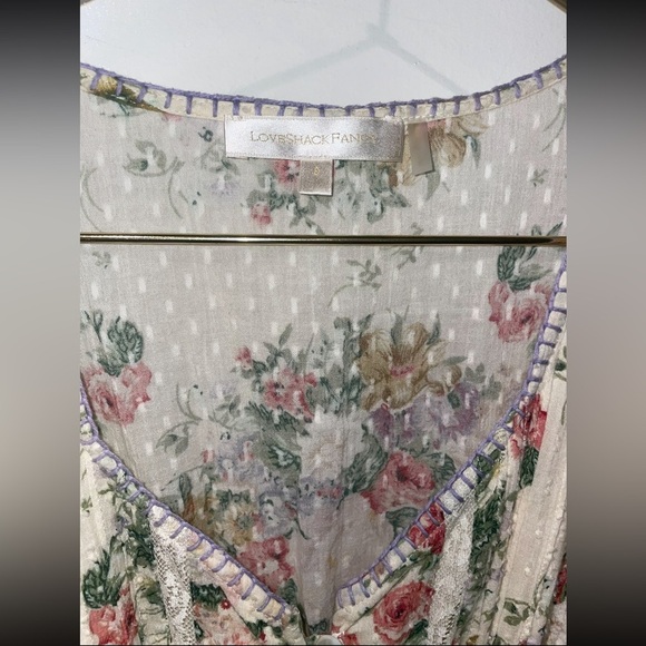 New! Love Shack Fancy Keelin Floral Lace Mini Dress in Shining Gemstone 🌺 Small - Picture 15 of 16